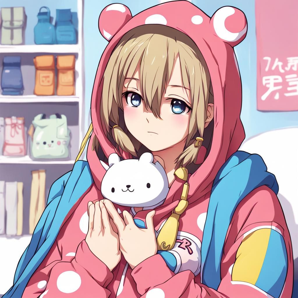 Anime Girl in Onesie, Manga Key Visual