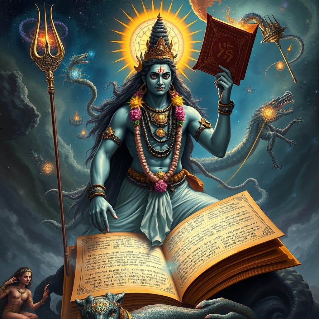 Majestic Lord Shiva in 777th Incarnation, Holding Forbidden ...