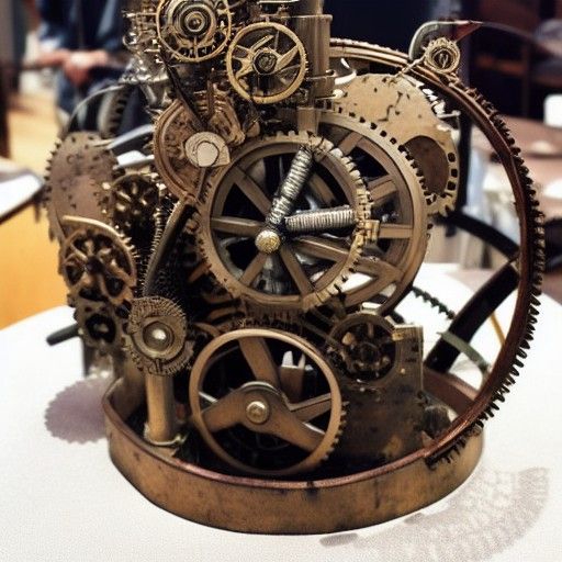 Mechanical Earth with Steampunk Engine