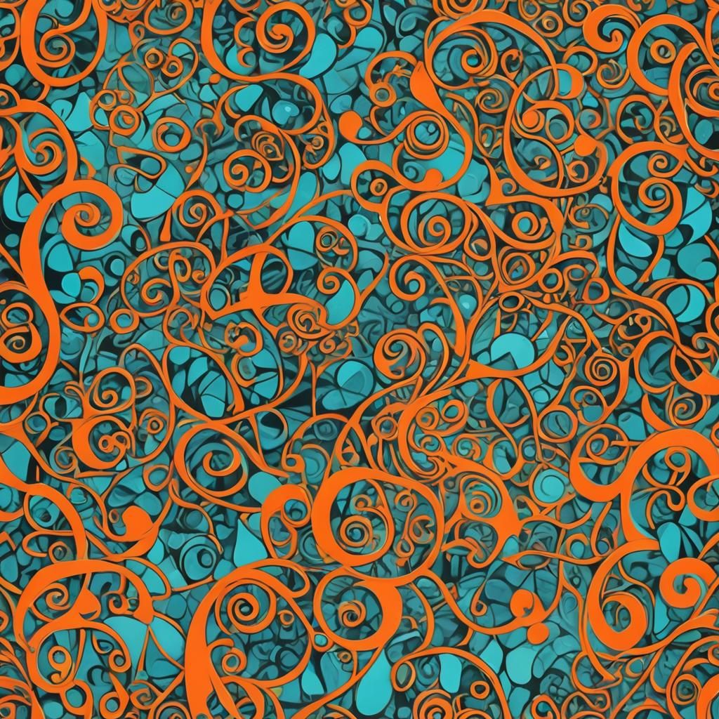 Mythical Realms in Picasso Style Graffiti