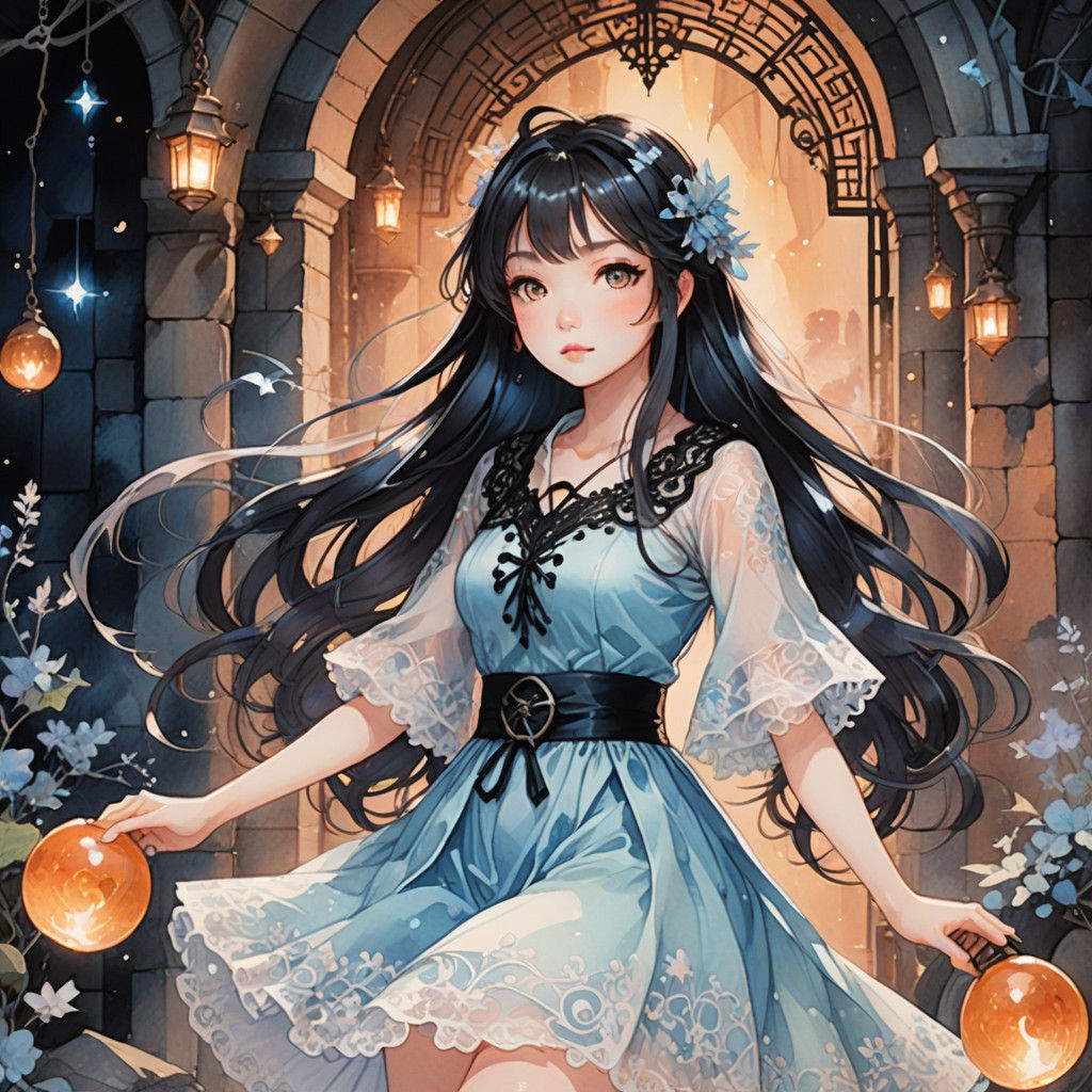 Whimsical Witch in Pastel Paradise