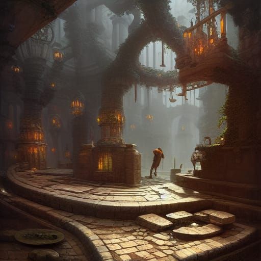 Dark Fantasy Blacksmith Illustration