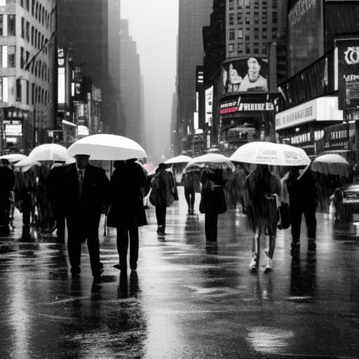 New York City: Hot Summer Rain Street Photography