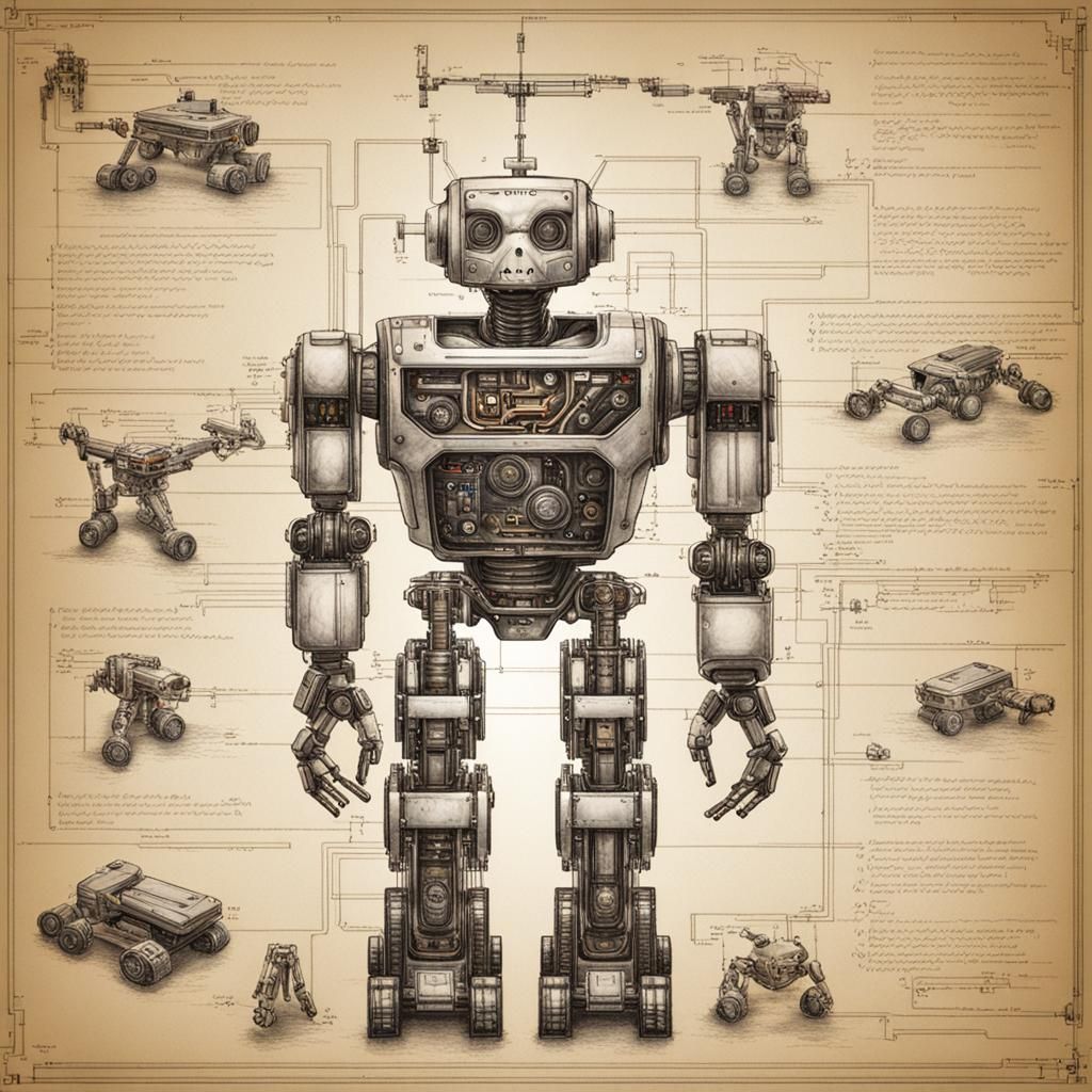Skynet Robotics Schematic: Technical Drawing