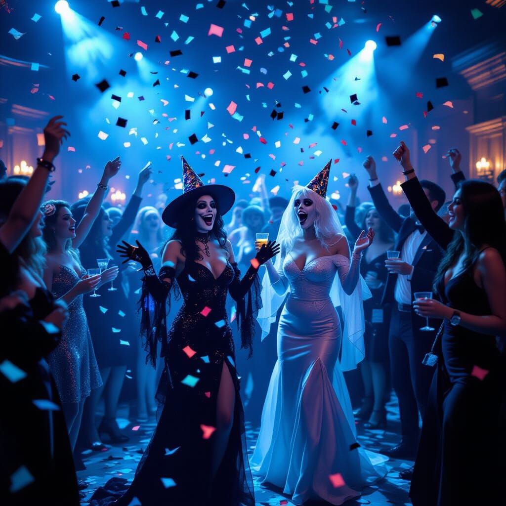 Spooky New Year's Eve 2026: Ghostly Spirits Dance