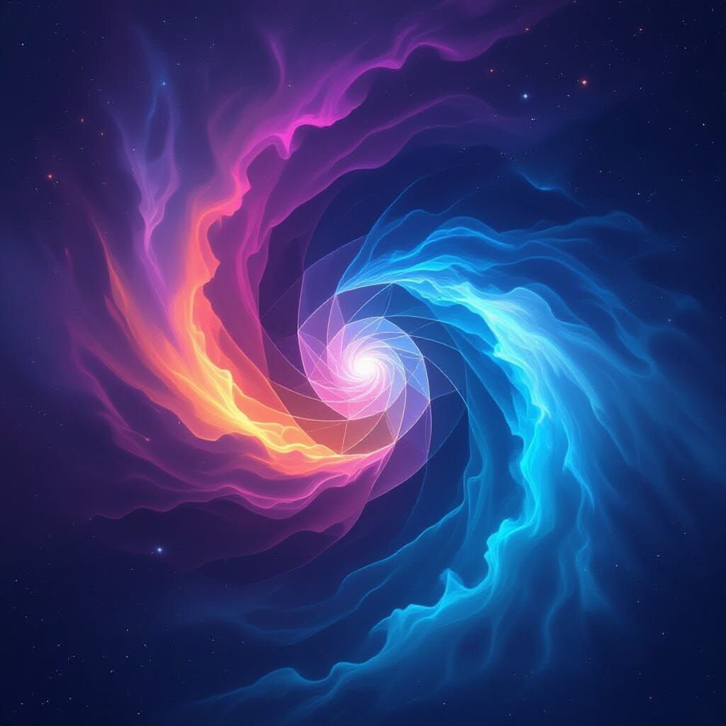 Cosmic Vortex of Galaxies and Nebulae