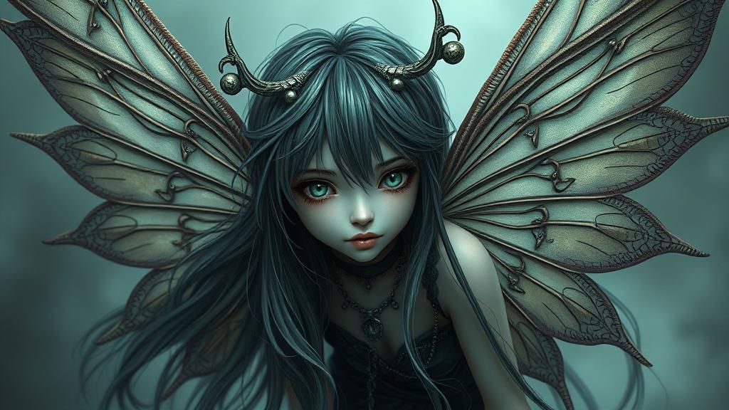 Dystopian Elemental Pixie with Lettered Bells