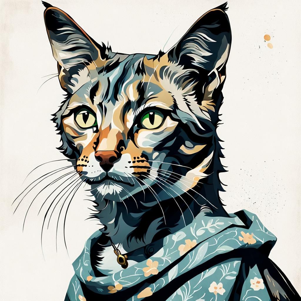 Virginia Woolf as a Stray Cat