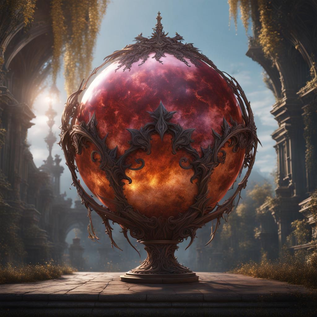 Fantastical Orb Fairy in Detailed Matte Painting