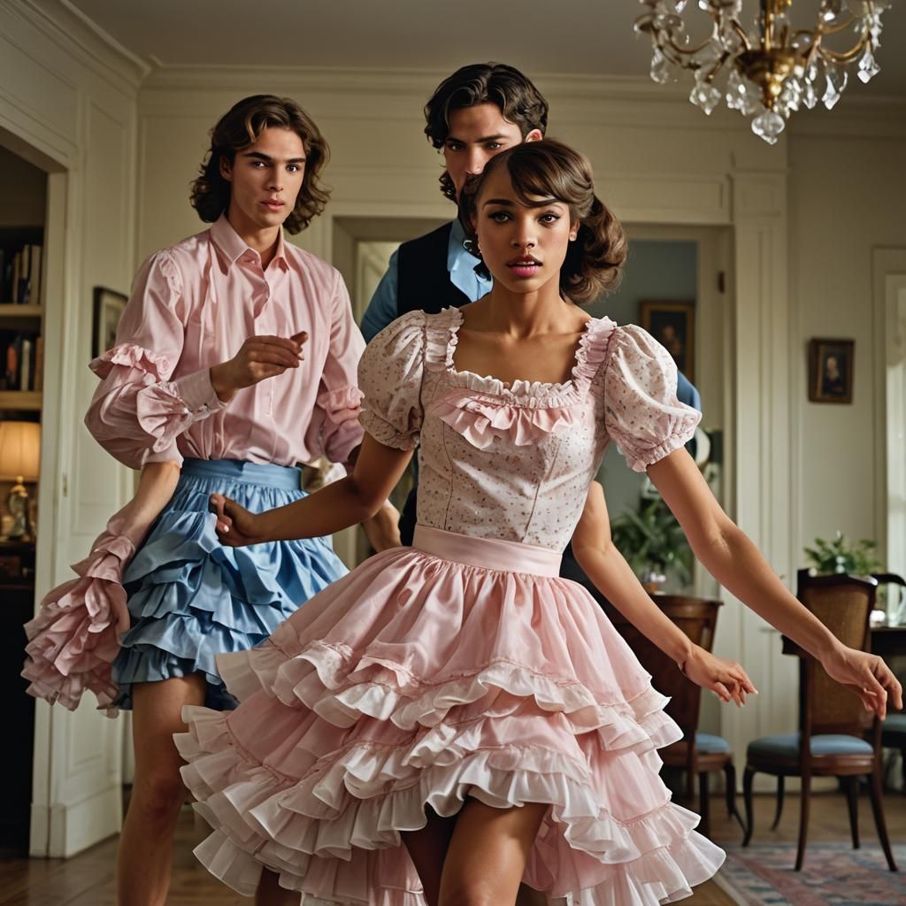 Young Man in Dress Portrait with Bokeh Effect