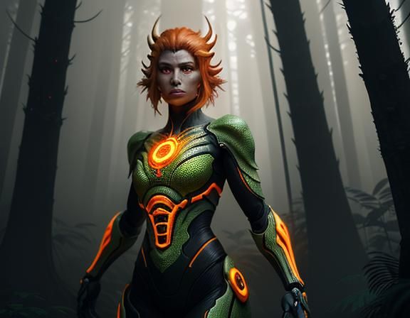 Amphibioid in Mystical Forest: 3D Game Cinematic