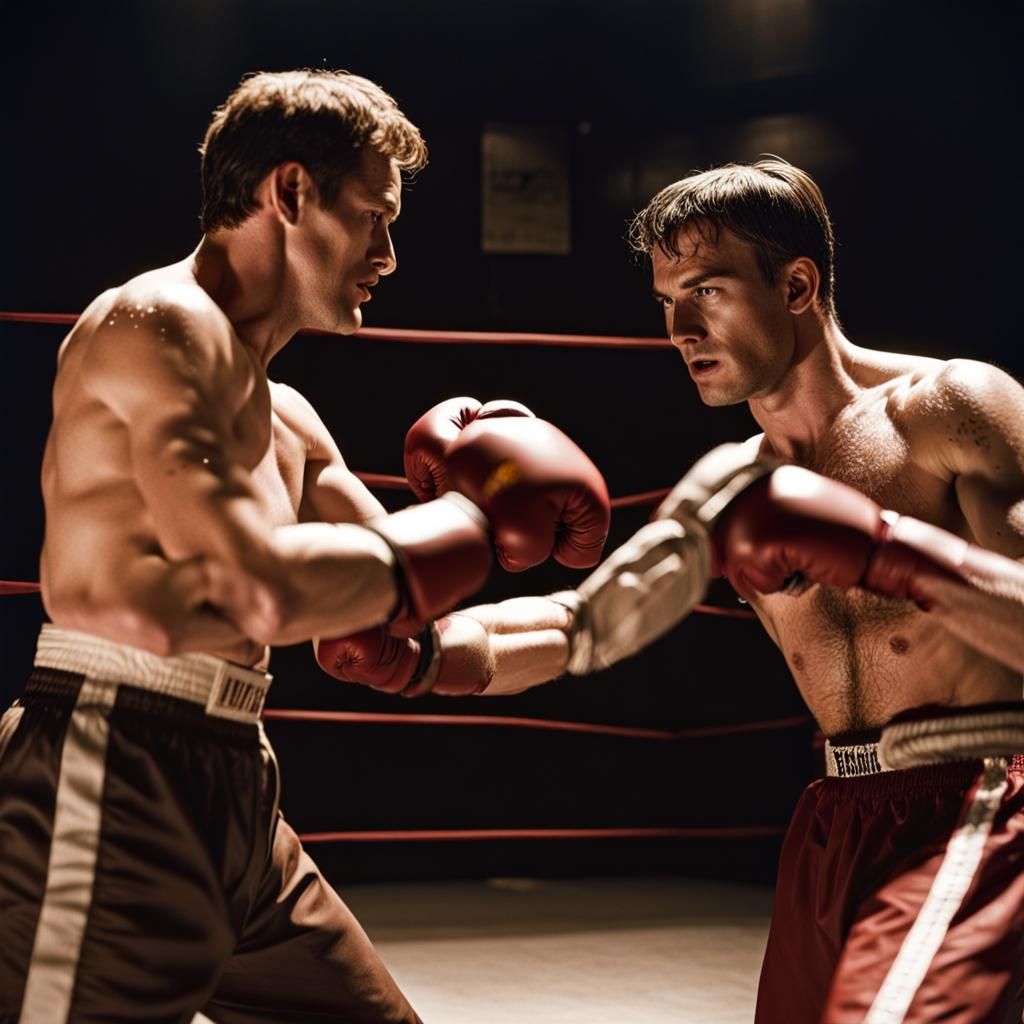 Grizzly Bear Boxing Match in Tarantino Style