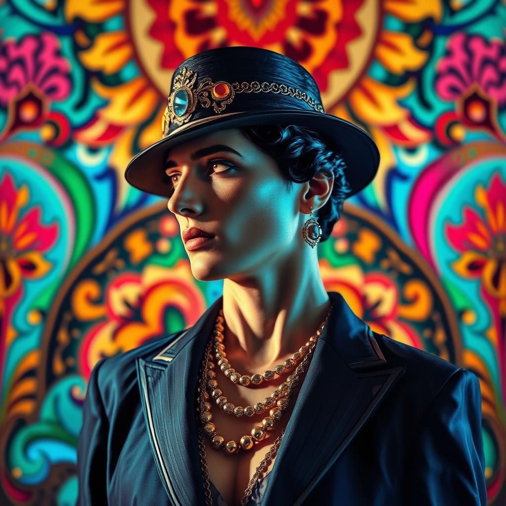 Art Deco Film Star in 1920s Glamour