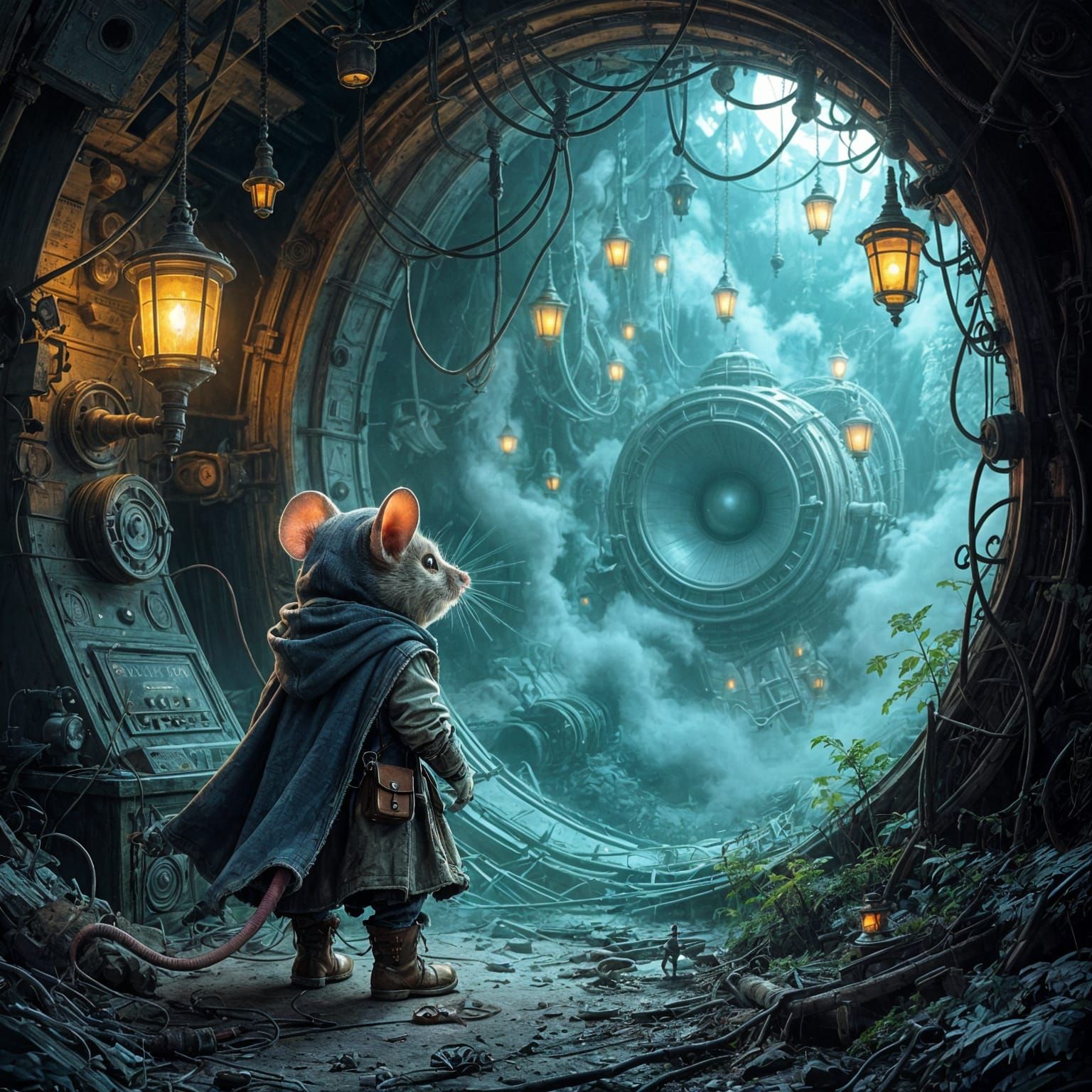 Mouse Adventurer Explores Abandoned Radio in Ethereal Fantas...