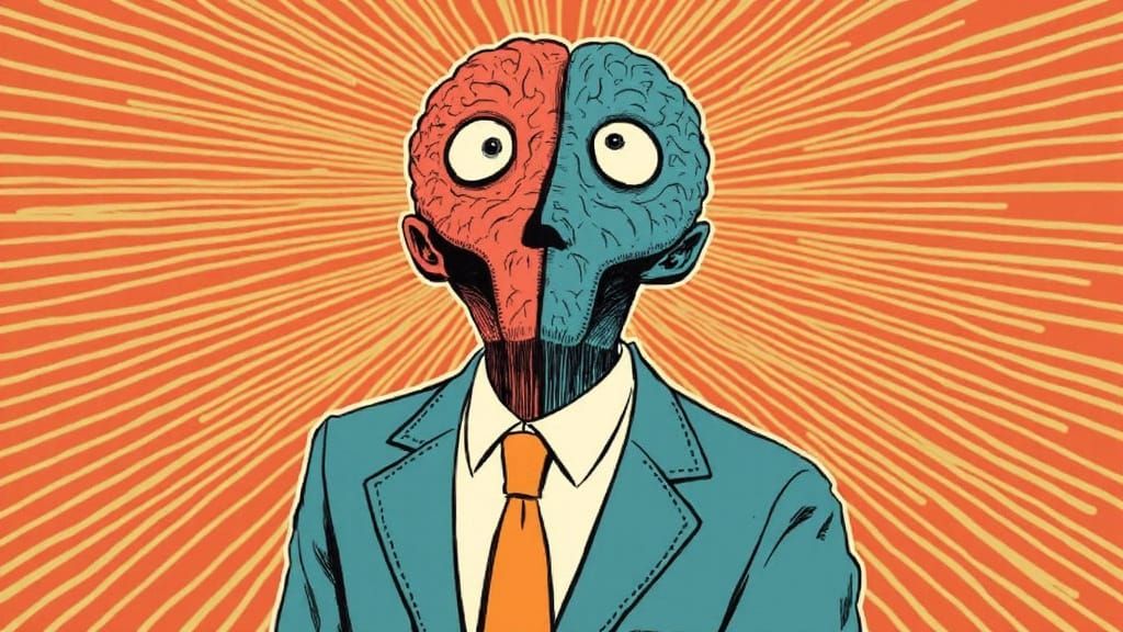 A Futuristic Mindset in a Darkened Cityscape