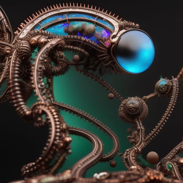 Close up of Dichroic Ornate Tentacles