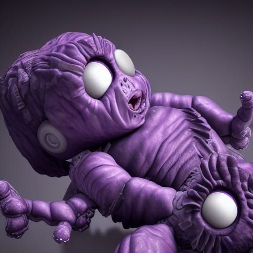 Cyberpunk Zombie Doll Football Nightmare
