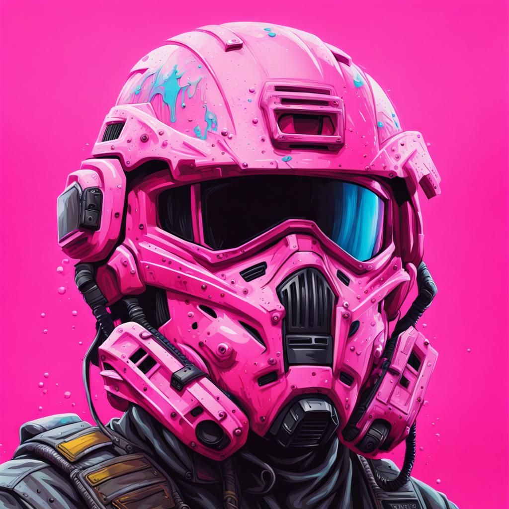 Tactical Killa Helmet in Graffiti Splash Art