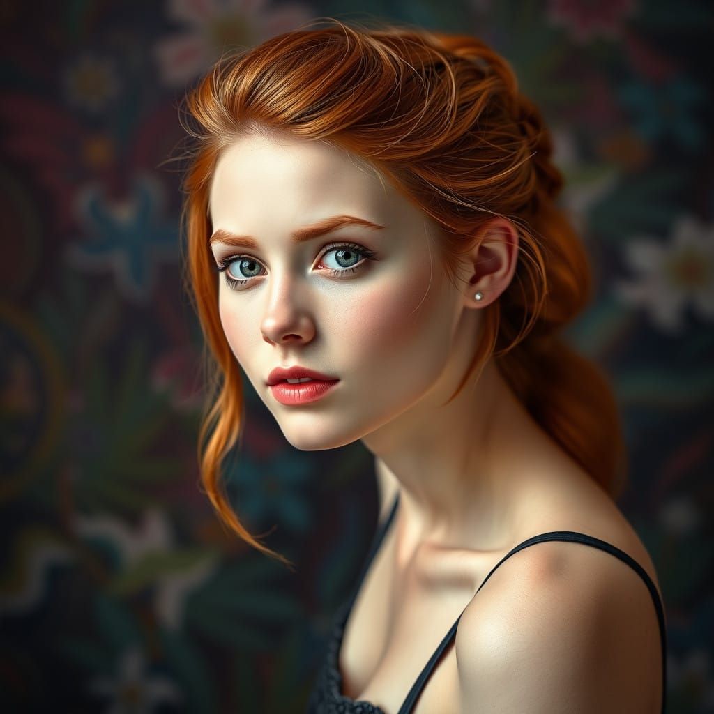 Ginger Goddess in Vibrant Mid Shot