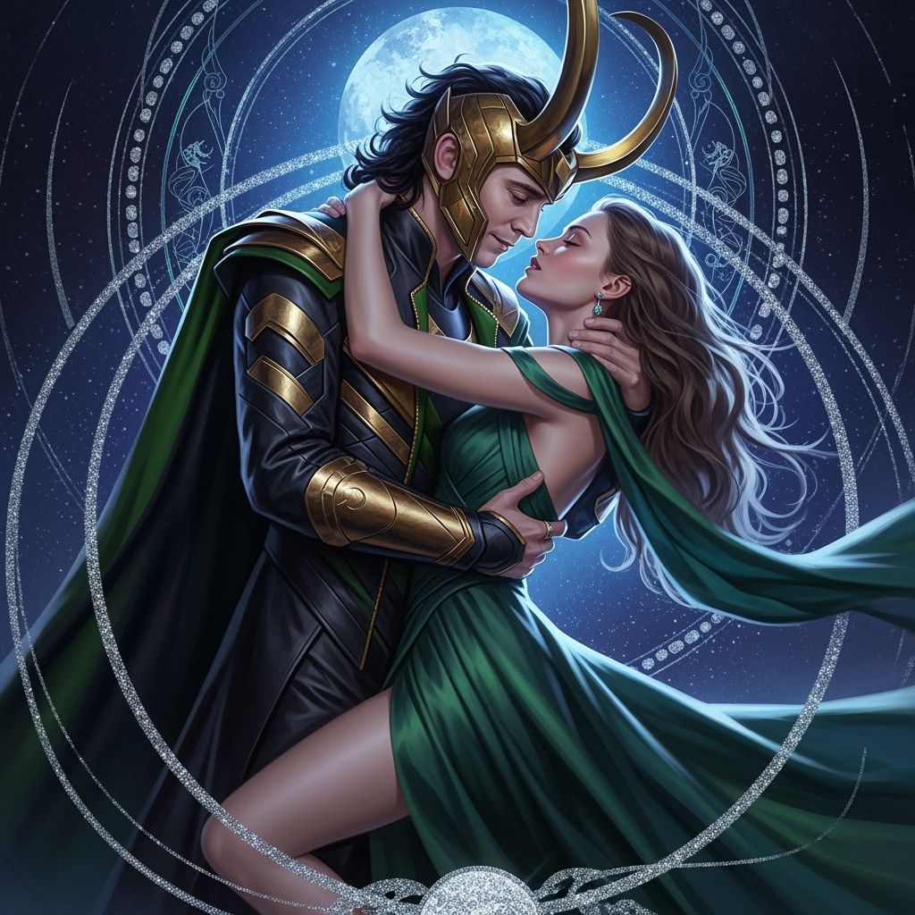 Romantic Embrace with Ethereal Lighting