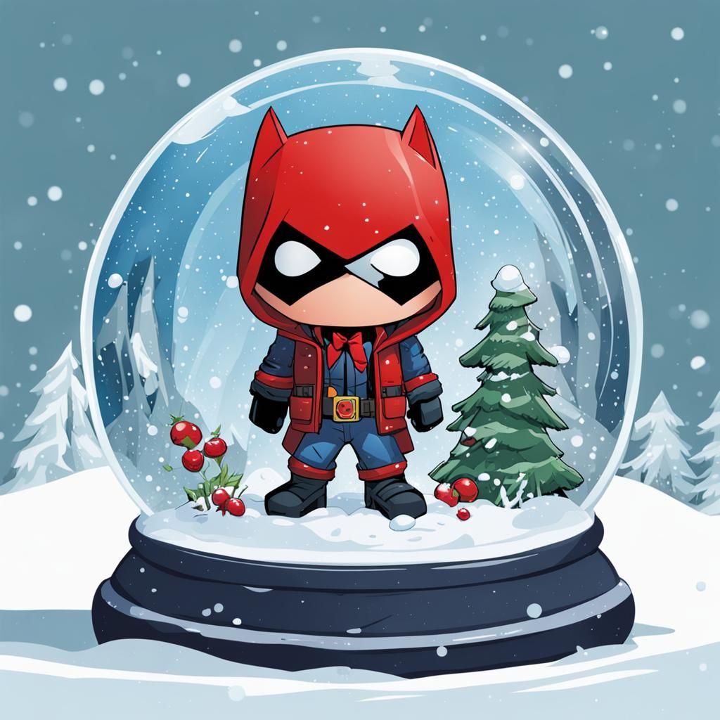 Red Hood in a Snow Globe