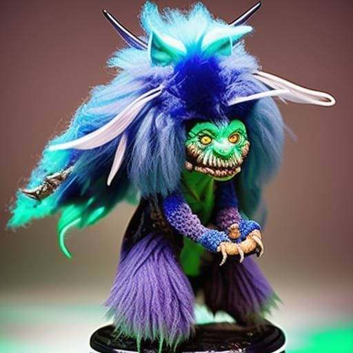 Horror Goblin Creature in Hyperrealistic Style