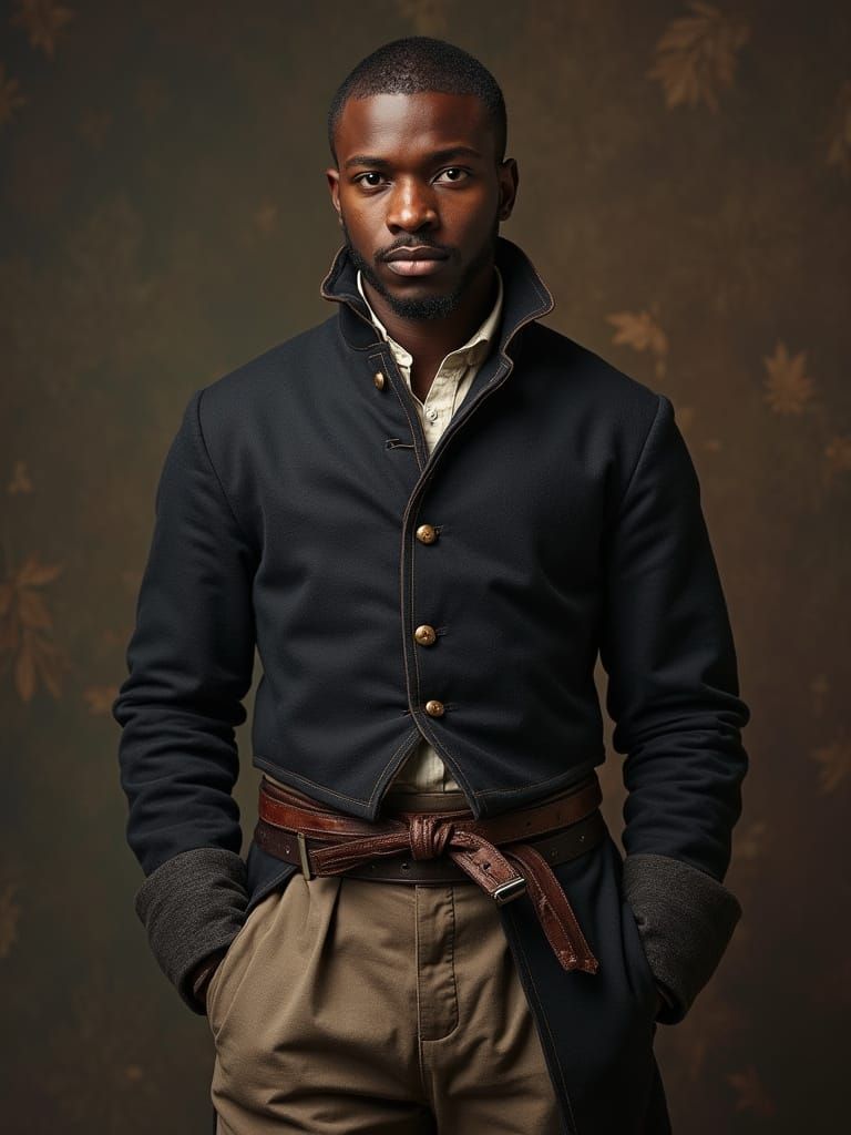 17th Century Venetian Servant, Defiant Grin, Hyperrealism