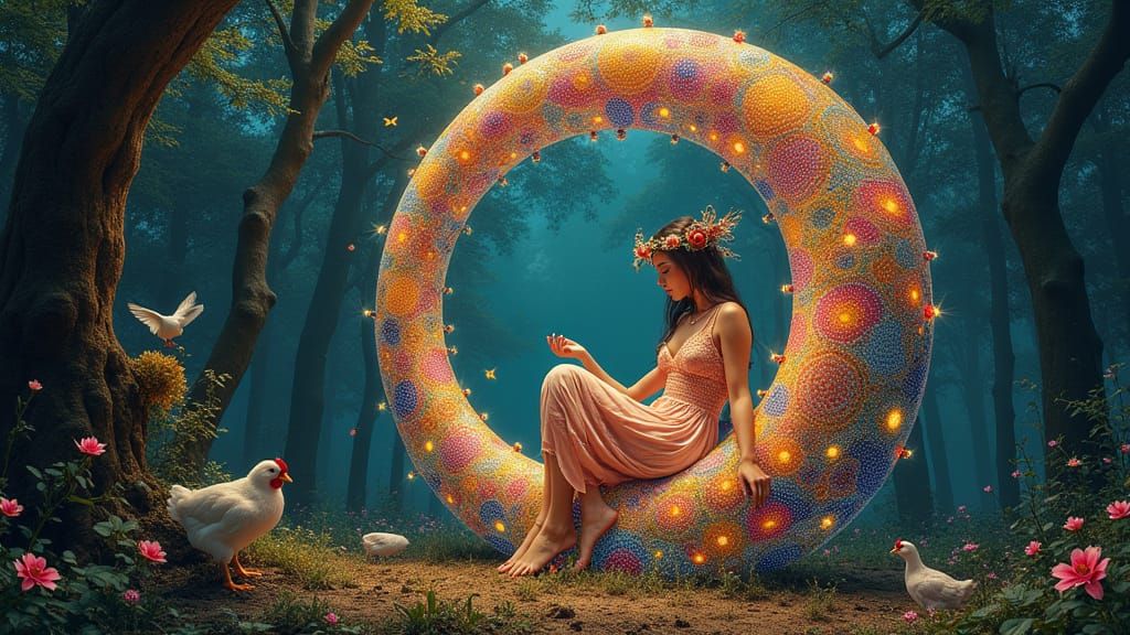 Sculptor Within Bio-Art Masterpiece