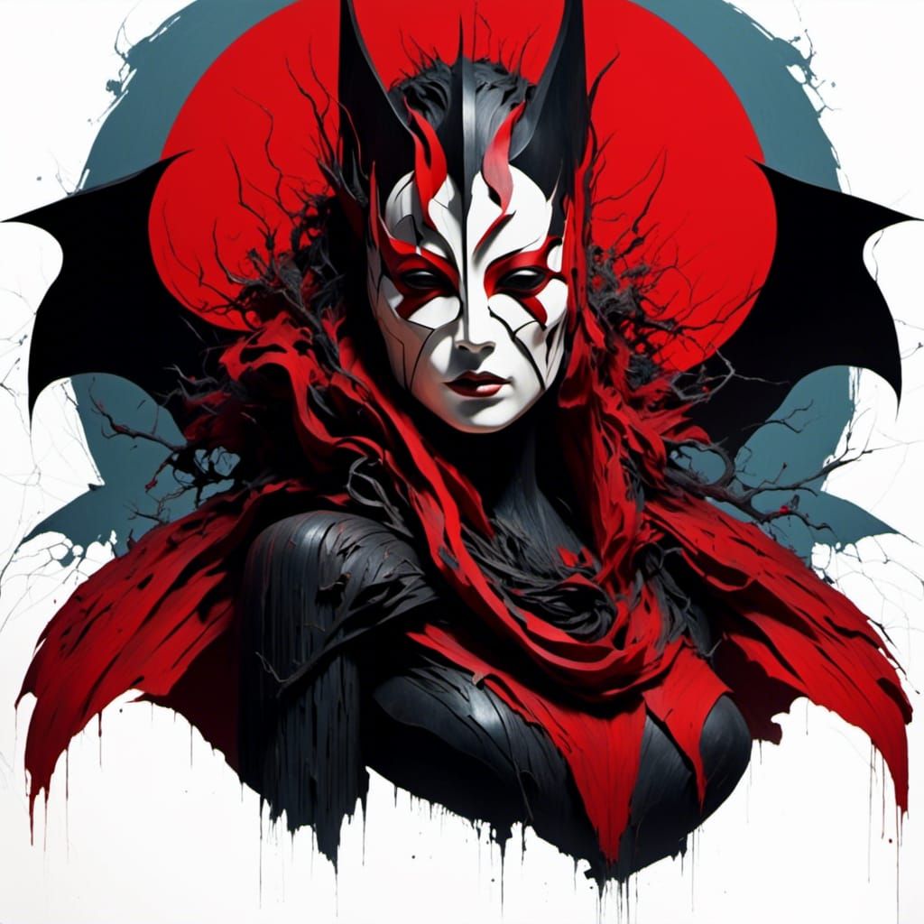 Woodmask Batwoman Closeup