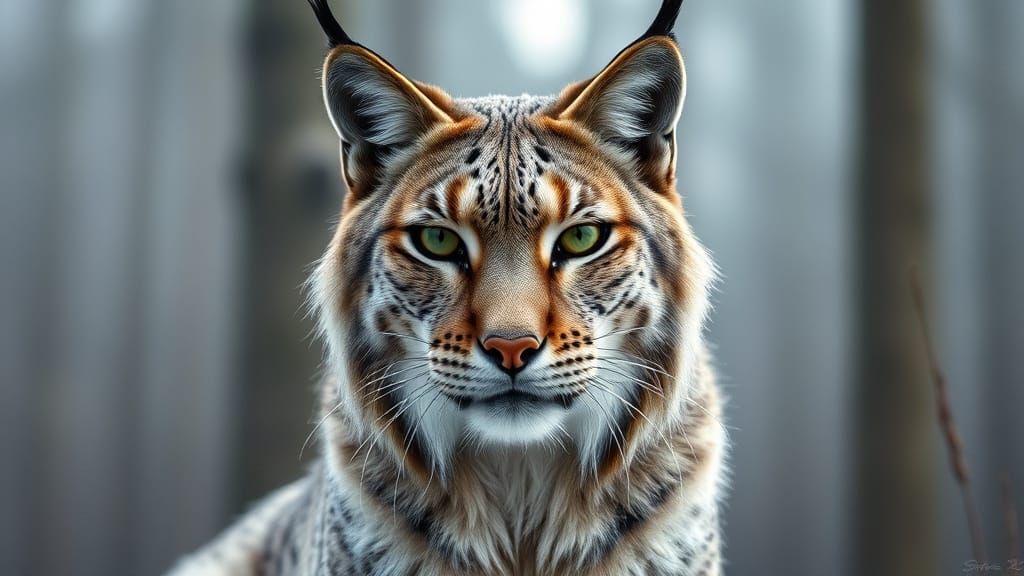 Majestic Lynx in Boreal Forest