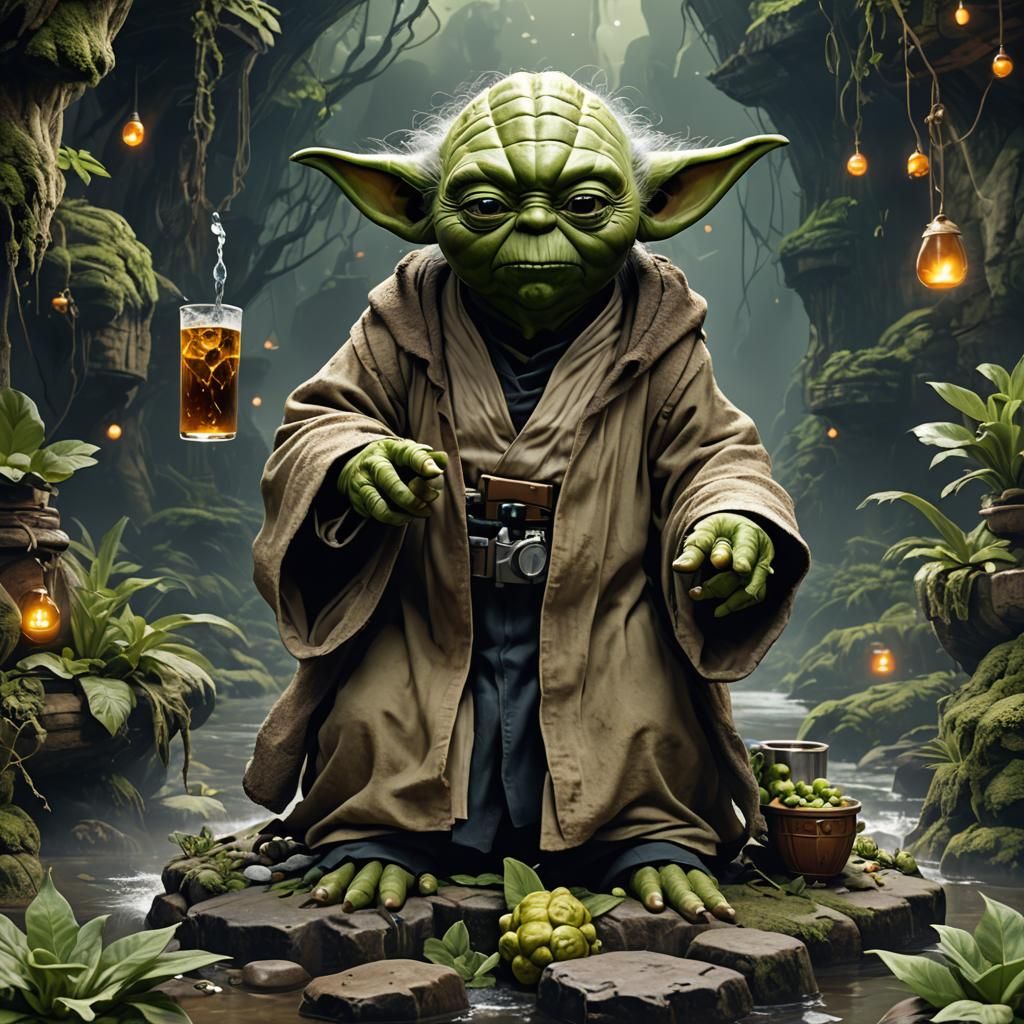 Drunk Yoda: Detailed Matte Painting in Unreal Engine