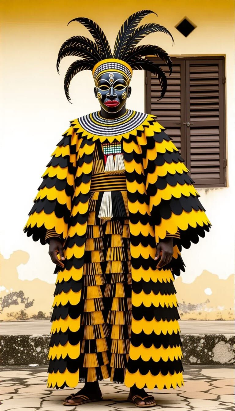 Egungun Masquerade Costume Photo