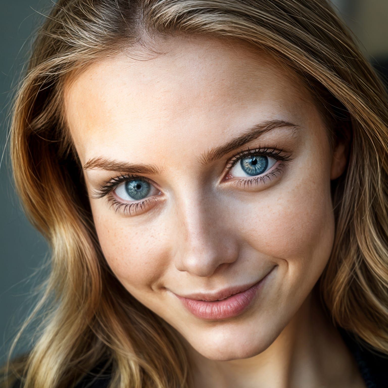 Fresh-Faced Beauty in Photorealistic Portrait