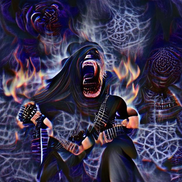 Abstract Depiction of Blackened Fear