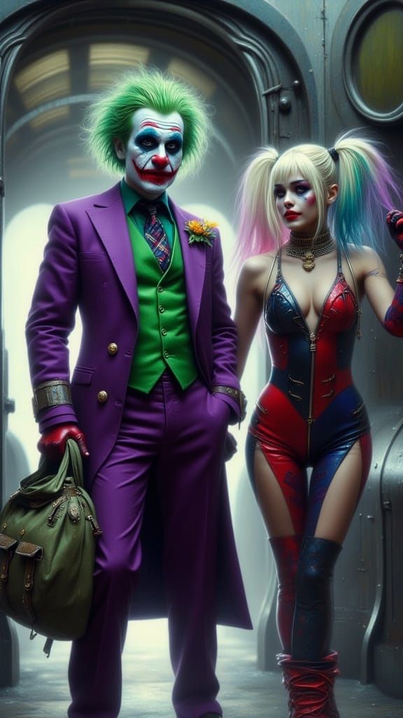 Joker and Harley Quinn Parachute Jump: Cinematic 4K