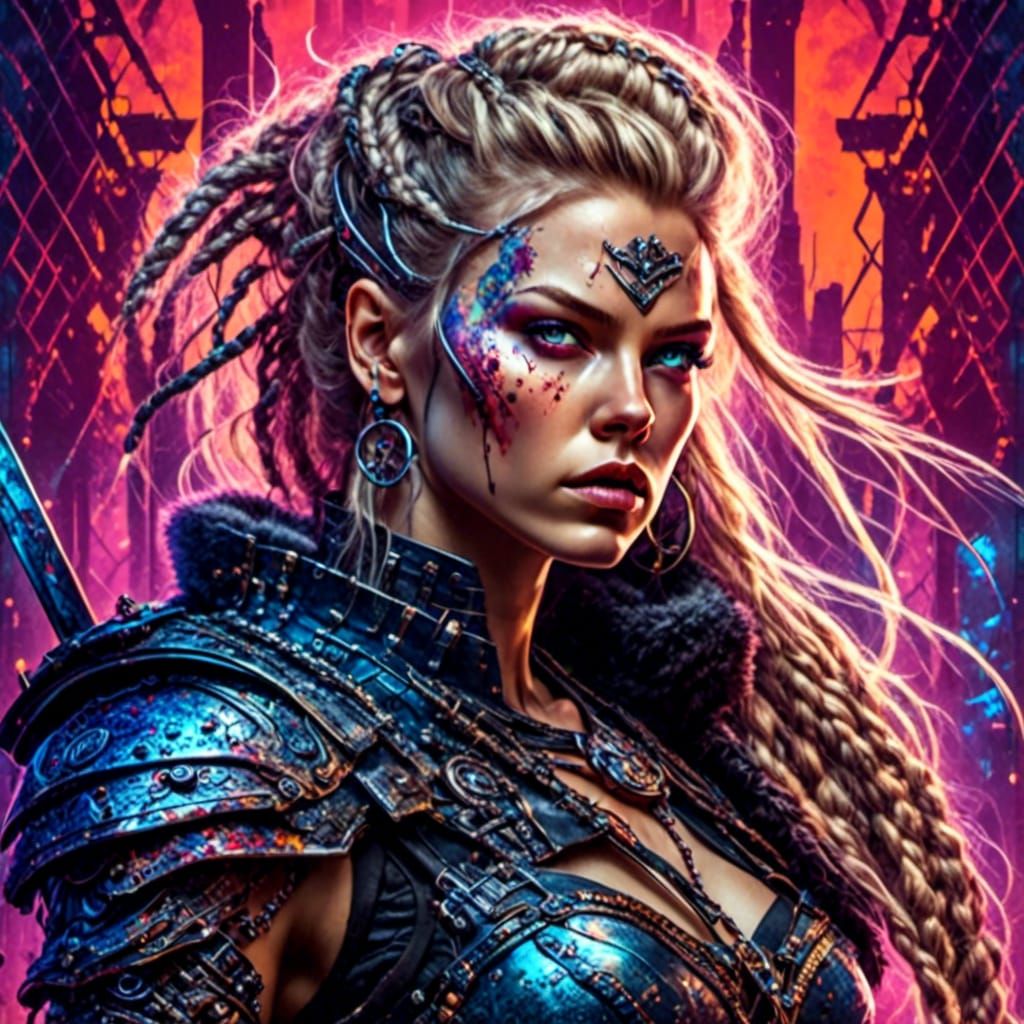 Vikings - cyberpunk style