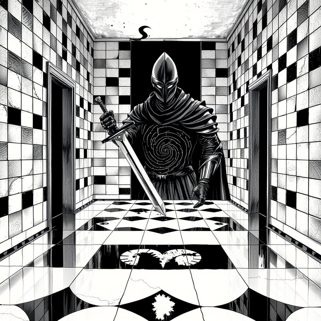 Ethereal Liminal Realm in Dark Fantasy Style