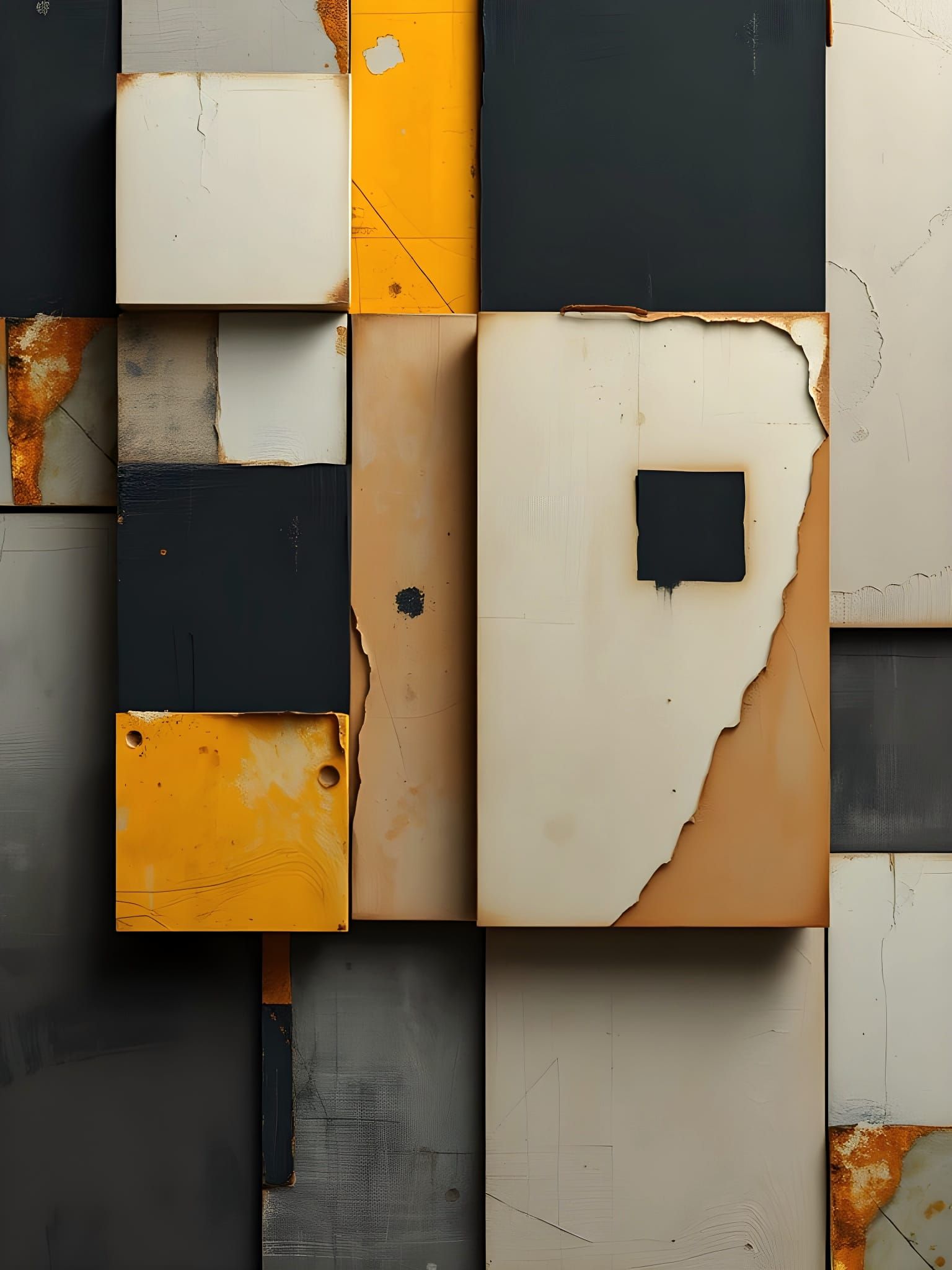 Surreal Cubist Artwork in Oil on Canvas