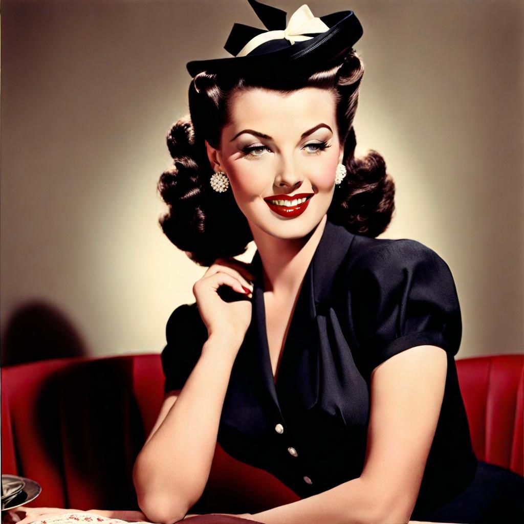 1940s Rockabilly Pin-Up Art