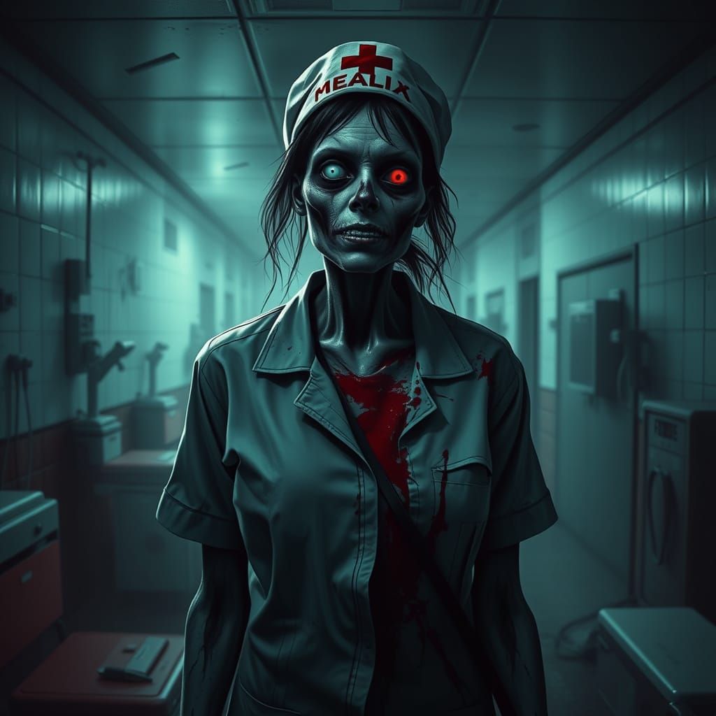 Zombie Nurse in Abandoned Hospital