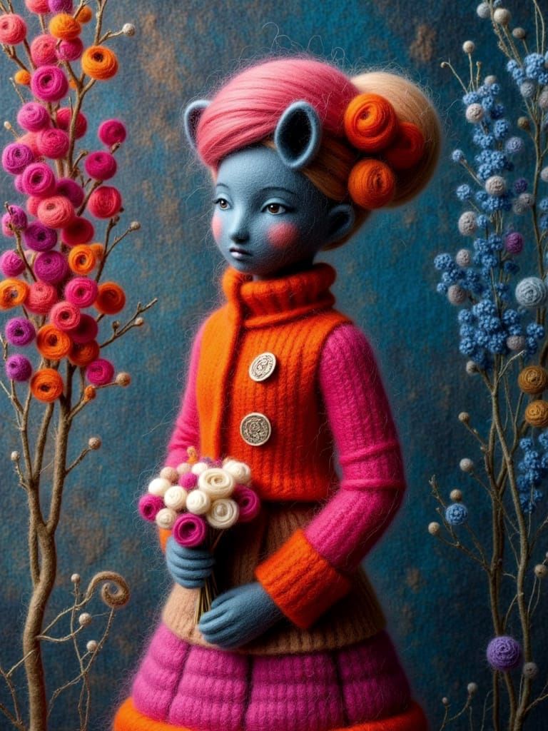 Fashionable alien goblin