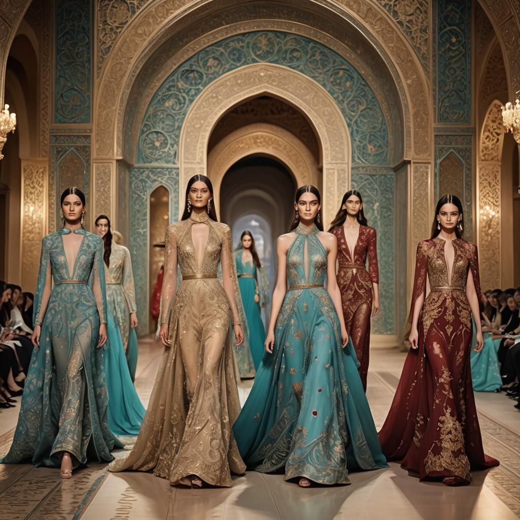 Persian Architecture-Inspired Haute Couture Fashion Show