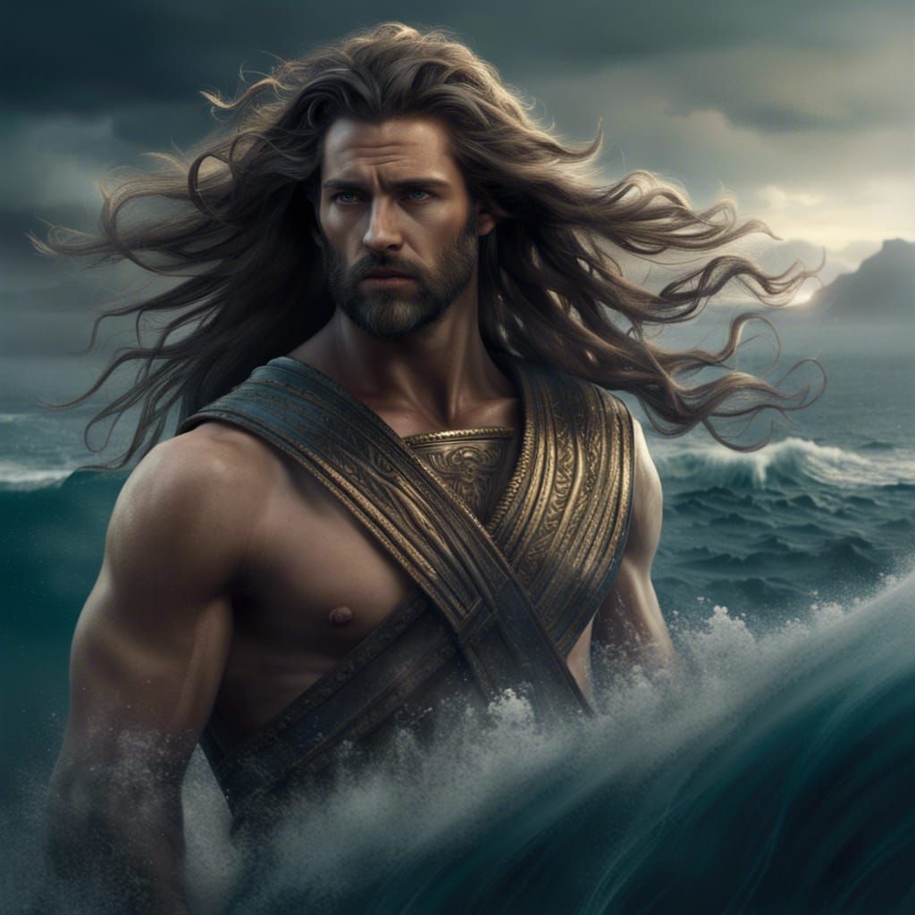 Glorious Beardless Greek God of the Sea