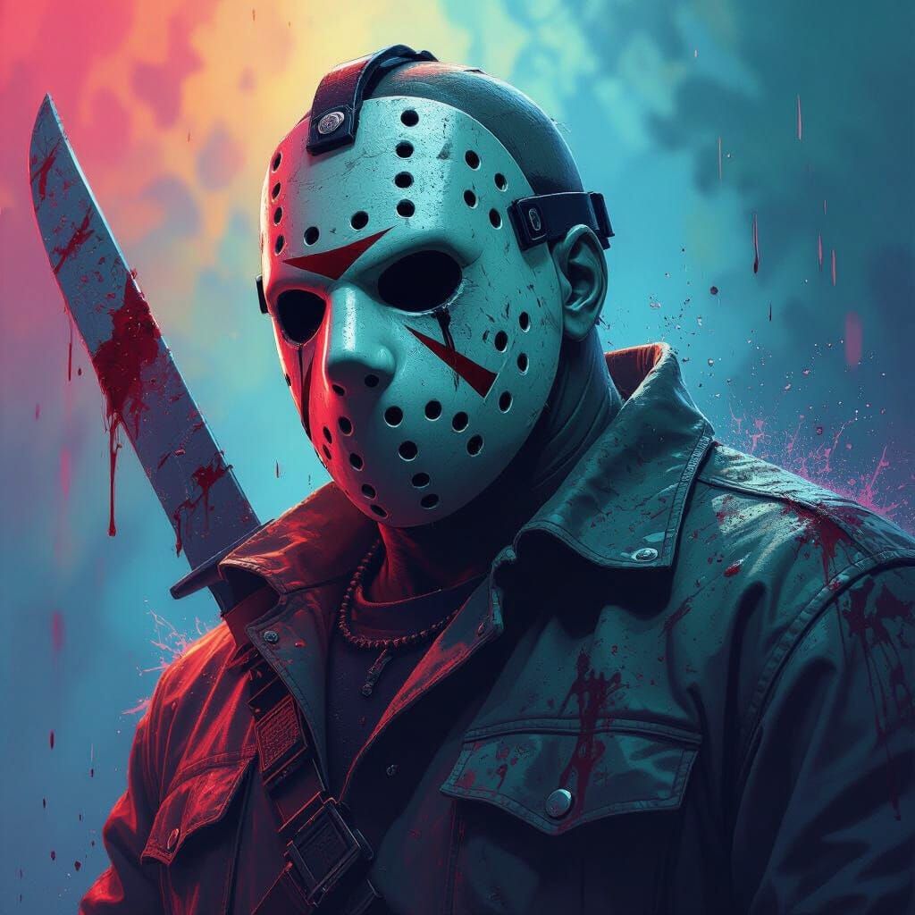 Jason Voorhees Hyperrealistic Concept Art