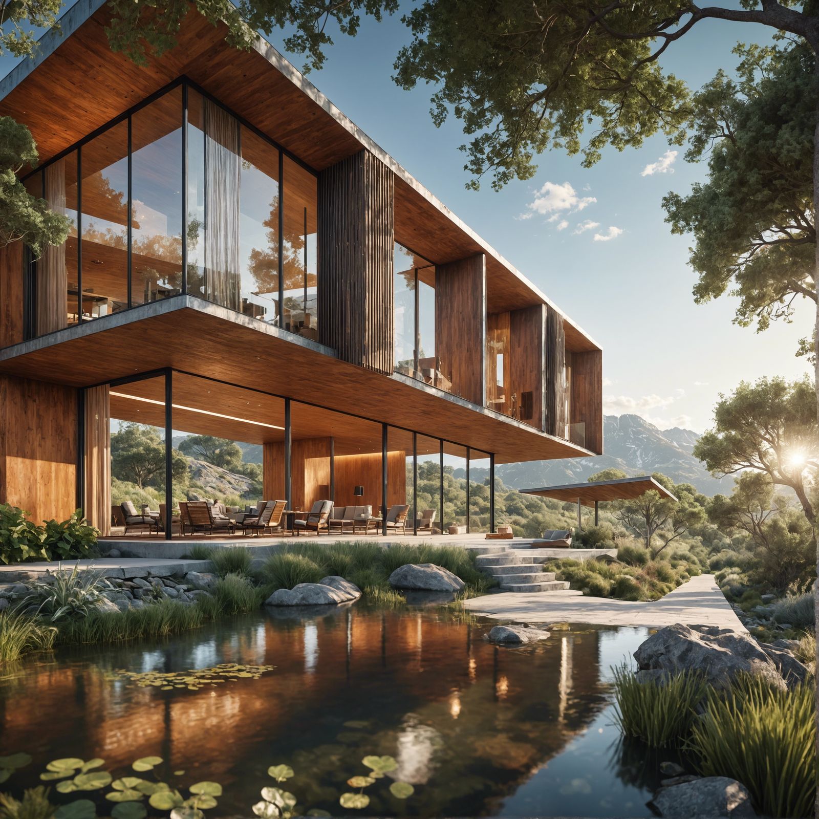 Eco-Friendly House Blends With Sprawling Landscape