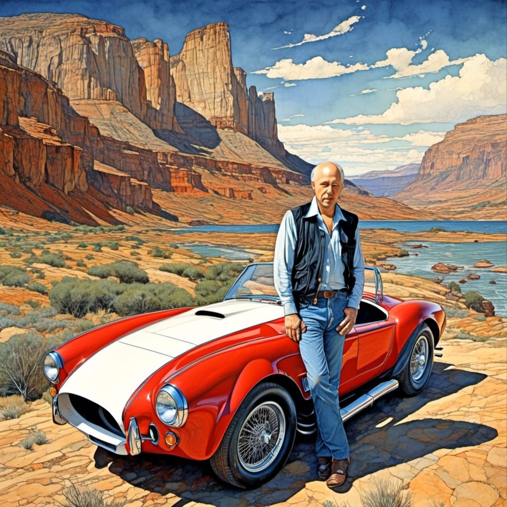 Mark Knopfler and Ford Cobra, Mœbius Art
