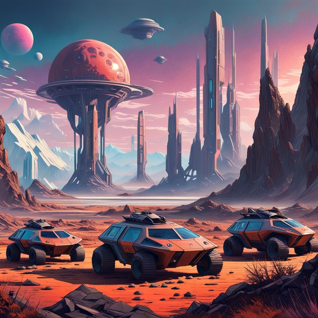 Sci-Fi Landscape Concept Art in Unreal Engine