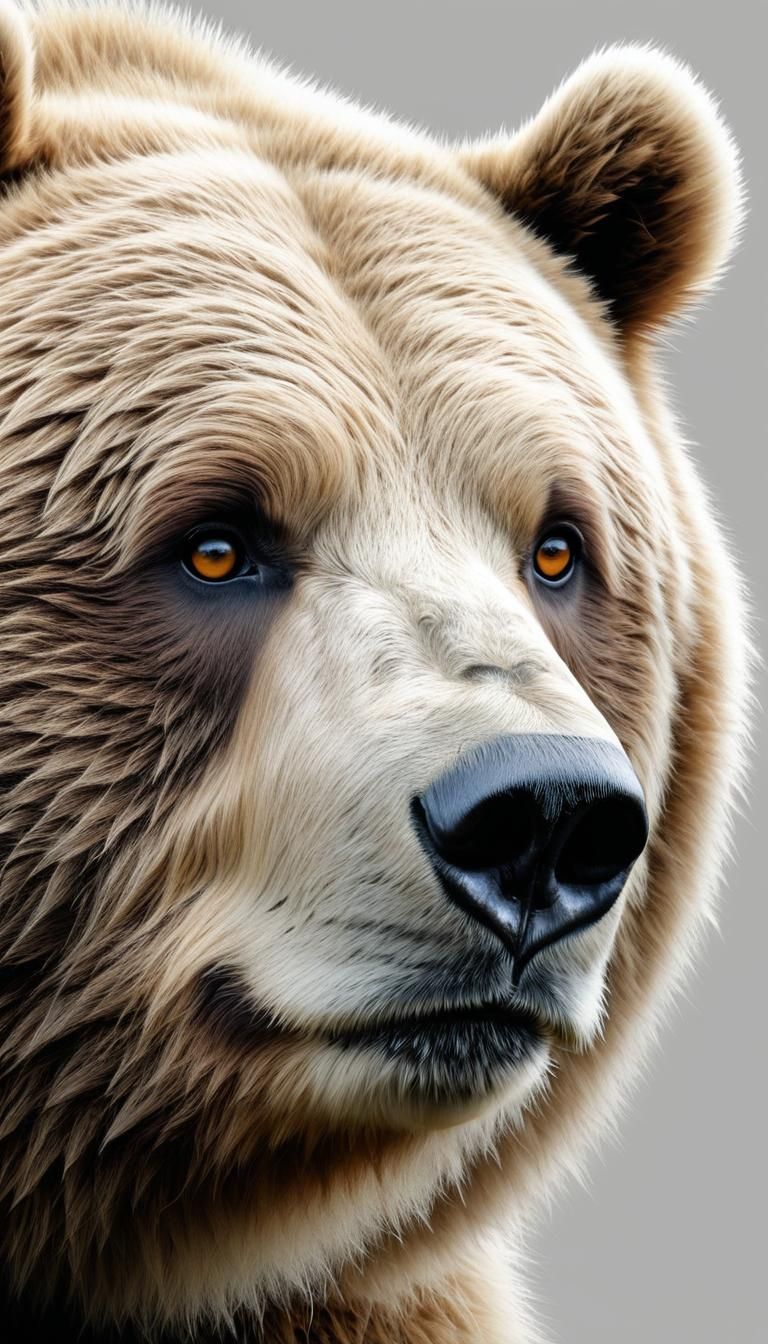 Demonic Cyborg Bear in Volcanic Hyperspace