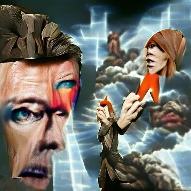 David Bowie's Divine Challenge: A Surreal Encounter