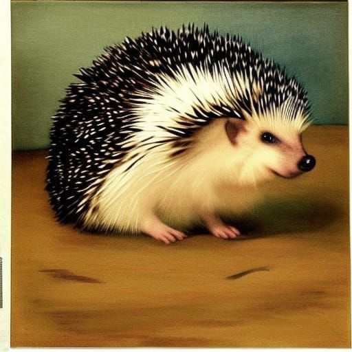 Hedgehogs Visit Museum in Titian Style
